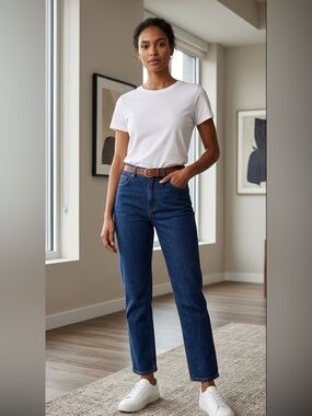 Terranova High-Rise Women's Dark Blue Jeans 14” waist 28” inseam 10” rise A0151